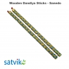Assorted Wooden Dandiya Sticks- Sanedo, 1 Pair of Sanedo Multi Color Wooden Dandiya Sticks for Navratri Festival/Dandiya